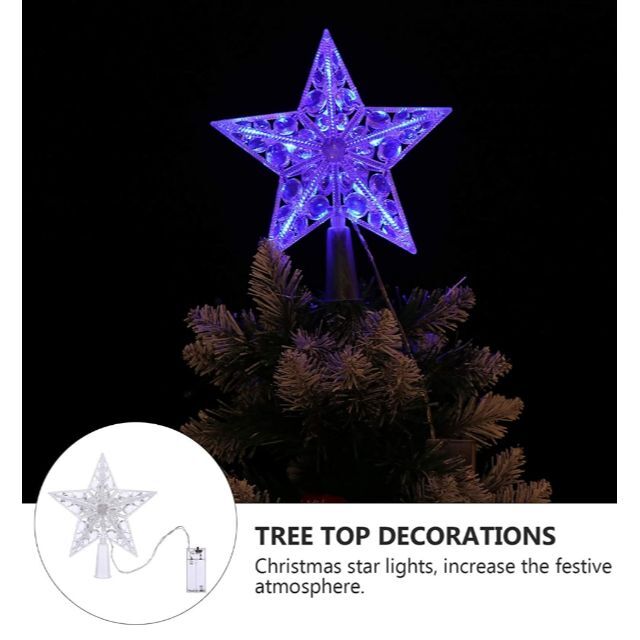 クリスマスツリー　星オーナメント インテリア/住まい/日用品のライト/照明/LED(その他)の商品写真
