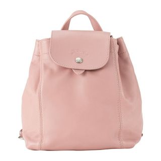 新品 ロンシャン LONGCHAMP リュックサック ル・プリアージュ キュイールレザースナップ式巾着式開閉内側