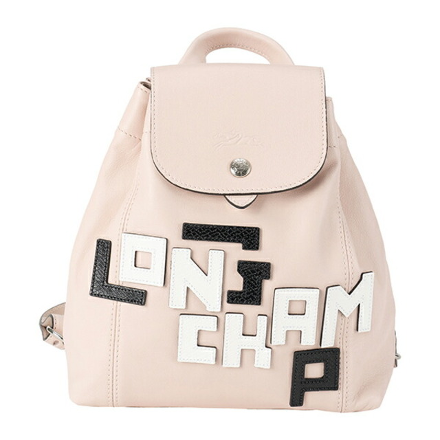 4cm本体重量新品 ロンシャン LONGCHAMP リュックサック ル プリアージュ キュイール LGP ピンク