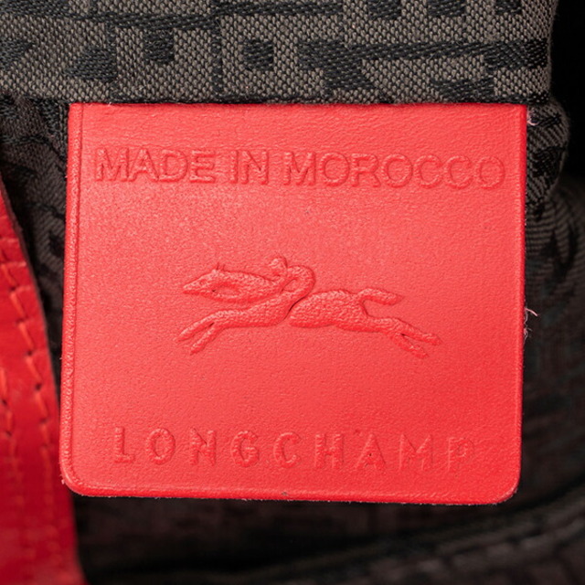 LONGCHAMP(ロンシャン)の新品 ロンシャン LONGCHAMP リュックサック ル・プリアージュ キュイール ルージュ レディースのバッグ(リュック/バックパック)の商品写真