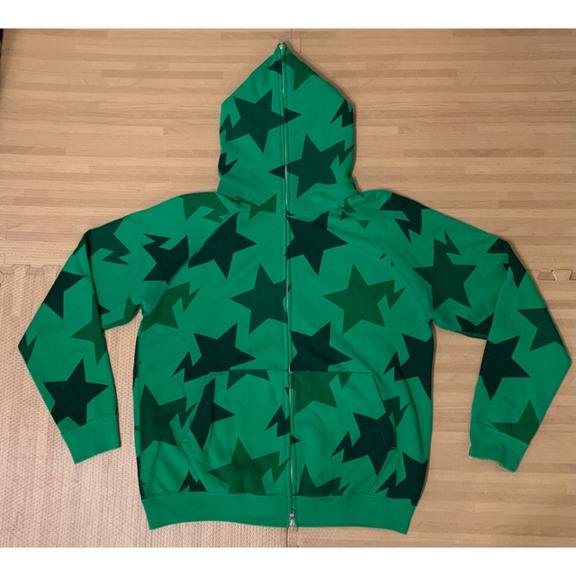 レア L Bape スターパーカー full zip Hoodie NIGO