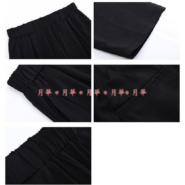黒 3L 新品 スリーピース ワンピース + パンツスーツ 即納 春 81326 レディースのフォーマル/ドレス(スーツ)の商品写真