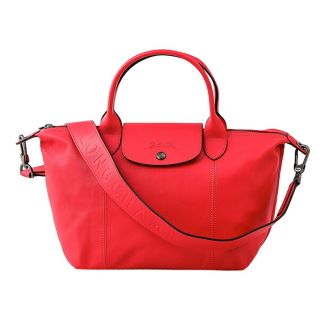 ロンシャン(LONGCHAMP)の新品 ロンシャン LONGCHAMP ハンドバッグ ル・プリアージュ キュイール ルージュ(ハンドバッグ)