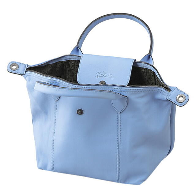LONGCHAMP(ロンシャン)の新品 ロンシャン LONGCHAMP ハンドバッグ ル・プリアージュ キュイール ブルー レディースのバッグ(ハンドバッグ)の商品写真