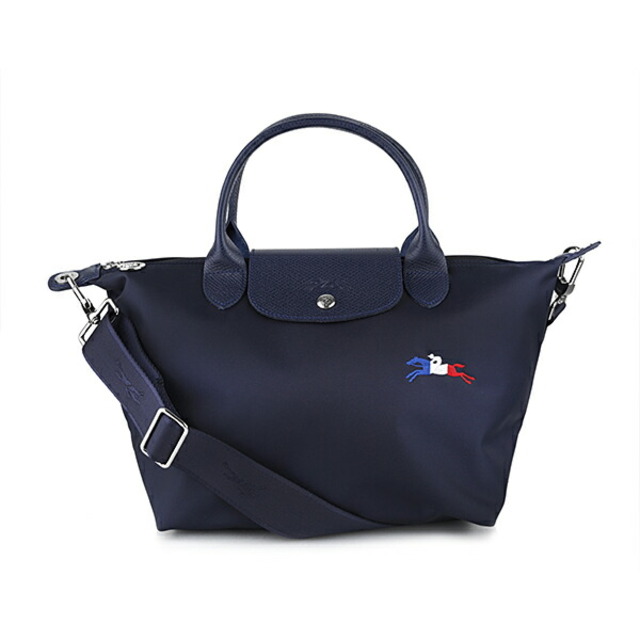 新品 ロンシャン LONGCHAMP ハンドバッグ ル・プリアージュ トレ パリ マリン約430gMARINE本体