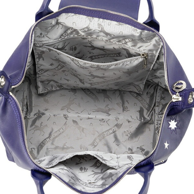 新品 ロンシャン LONGCHAMP ハンドバッグ ル プリアージュ キュイール エトワール アメジスト 新品 ロンシャン LONGCHAMP ハンドバッグ ル プリアージュ キュイール エトワール アメジスト
