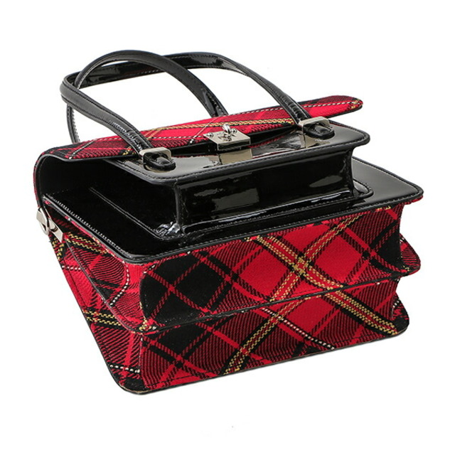 Vivienne Westwood(ヴィヴィアンウエストウッド)の新品 ヴィヴィアン ウエストウッド Vivienne Westwood ハンドバッグ レッド/ブラック レディースのバッグ(ハンドバッグ)の商品写真