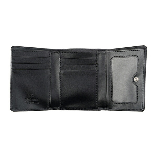 残1【ショッパー付き】Vivienne Westwood　三つ折り財布　ブラック
