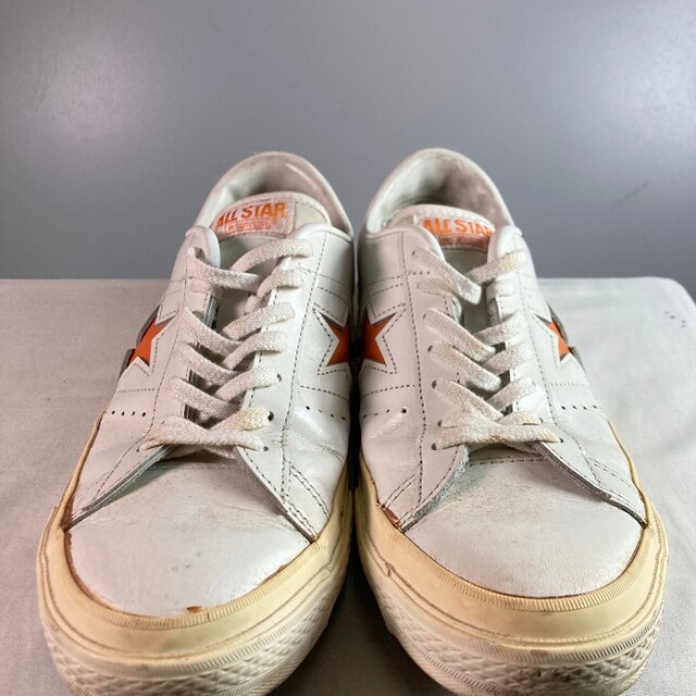 CONVERSE(コンバース)のコンバース ワンスター 日本製 ホワイト×オレンジ Size27cm メンズの靴/シューズ(スニーカー)の商品写真