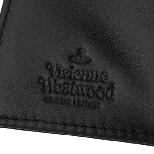 Vivienne Westwood ヴィヴィアン・ウエストウッド 51040068 長財布三折小銭入付き/レザー BLACK ブラック レディース