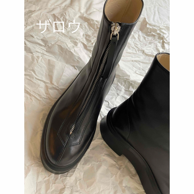 免税 通販 The row Zipped Boot レザーアンクルブーツ ブーツ