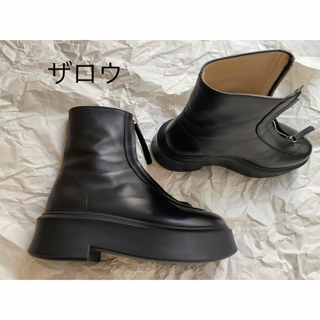 免税 通販 The row Zipped Boot レザーアンクルブーツ ブーツ