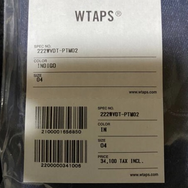 WTAPS 22AW GIMMICK/TROUSERS/COTTON.DENIM