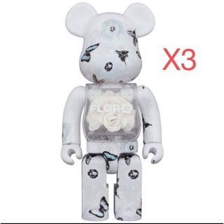 ベアブリック(BE@RBRICK)のBE@RBRICK FLOR@ #2 White 400％ 3個(フィギュア)