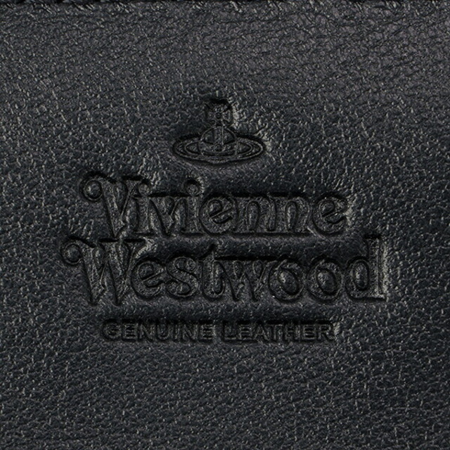 （訳ありセール 格安） 新品 ヴィヴィアン ウエストウッド Vivienne Westwood 長財布 ブラック/シルバー