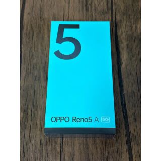 オッポ(OPPO)の【新品未開封】OPPO Reno5 A A103OP シルバーブラック(スマートフォン本体)