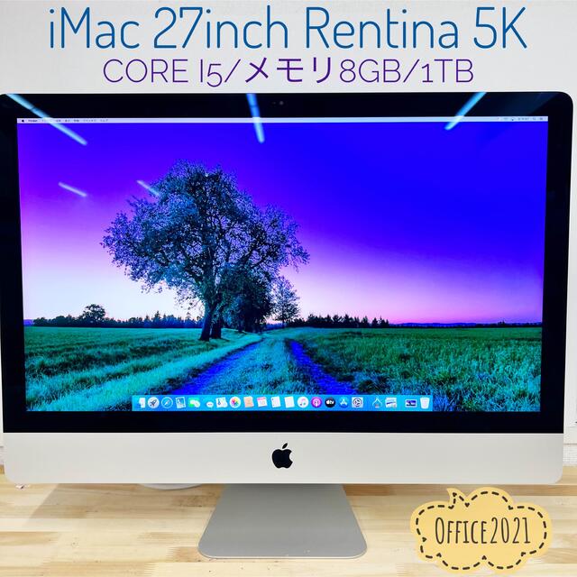 Mac (Apple) - iMac2015 27inch Rentina 5K Office2021付き