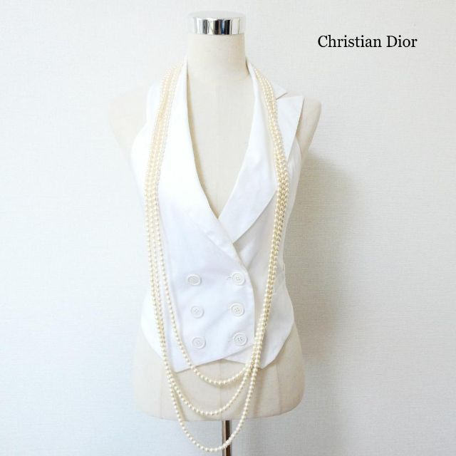 ダークブラウン 茶色 Christian Dior 2020 ウール&シルク シャンタン