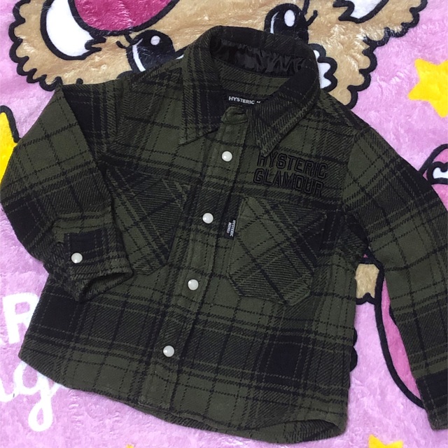 HYSTERIC MINI(ヒステリックミニ)のMロゴ　シャツ キッズ/ベビー/マタニティのキッズ服男の子用(90cm~)(ブラウス)の商品写真