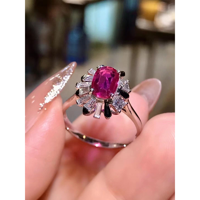 天然ピンク サファイア ダイヤ リング1.04ct k18 ¥ | wic-capital.net