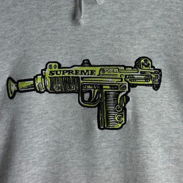 《希少サイズ》シュプリーム☆刺繍ロゴ　ビックロゴ　パーカー　UZI 即完売モデル