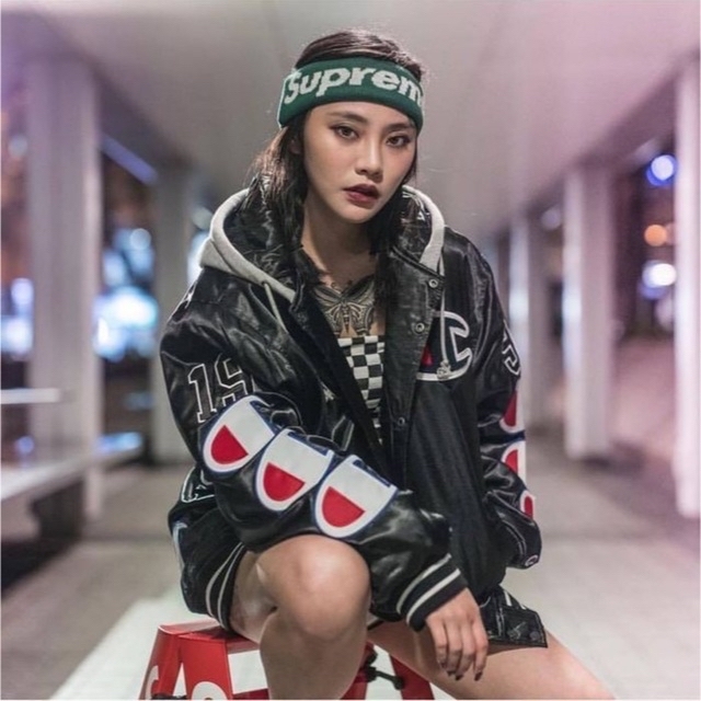 Supreme - 美品2018AW Supreme × Champion スタジャン グリーンの通販 ...