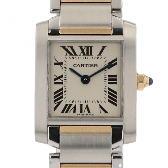 【保障できる】 カルティエ - Cartier タンクフランセーズ 【中古】 レディース クォーツ W51007Q4 SM 腕時計