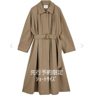 アメリヴィンテージ(Ameri VINTAGE)のUND FRONT GATHER OPEN SLEEVE COAT(ロングコート)