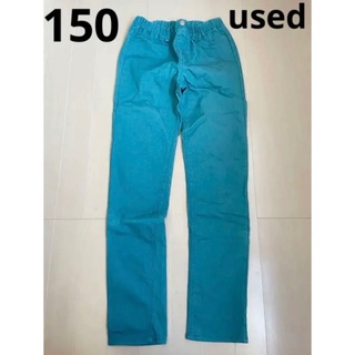 150 パンツ　ズボン　GU ジーユー　ターコイズブルー　水色　ブルー(パンツ/スパッツ)