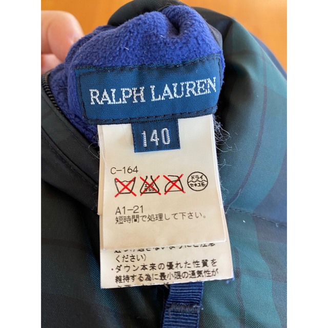 Ralph Lauren(ラルフローレン)のラルフローレン　ダウンジャケット　140 キッズ/ベビー/マタニティのキッズ服男の子用(90cm~)(ジャケット/上着)の商品写真