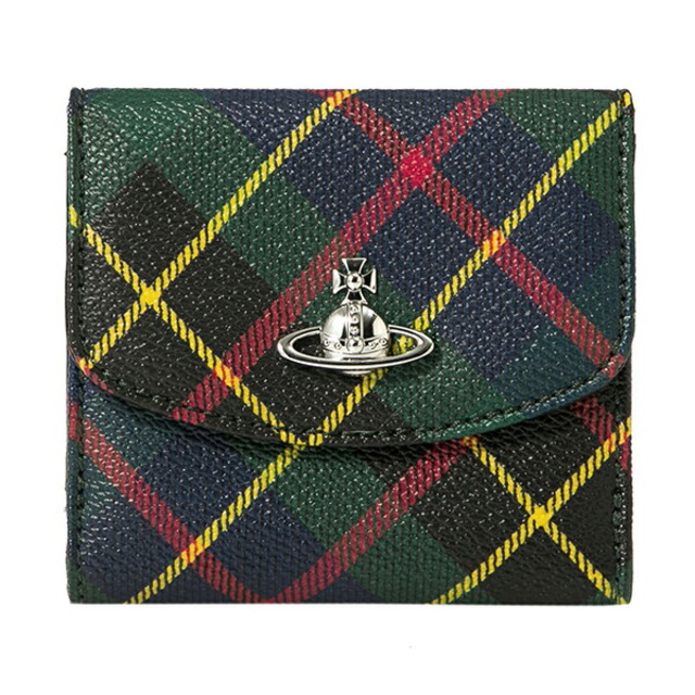 新品 ヴィヴィアン ウエストウッド Vivienne Westwood 2つ折り財布 HUNTING TARTAN