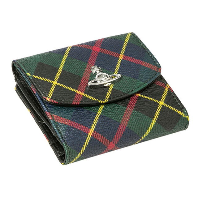 Vivienne Westwood(ヴィヴィアンウエストウッド)の新品 ヴィヴィアン ウエストウッド Vivienne Westwood 2つ折り財布 HUNTING TARTAN レディースのファッション小物(財布)の商品写真