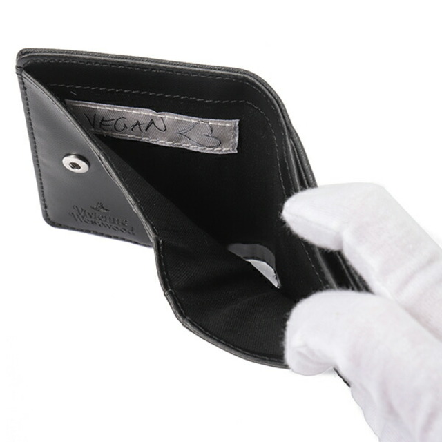 新品 ヴィヴィアン ウエストウッド Vivienne Westwood 2つ折り財布 ブラック約95×10×3本体重量