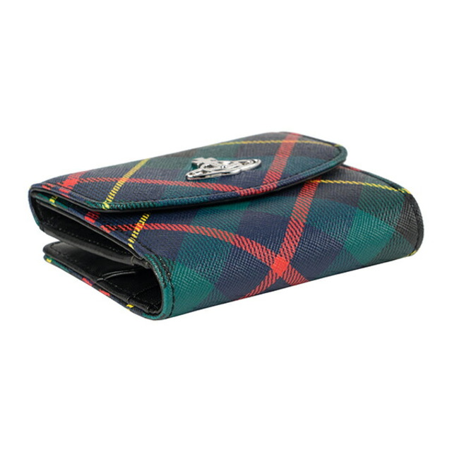 Vivienne Westwood(ヴィヴィアンウエストウッド)の新品 ヴィヴィアン ウエストウッド Vivienne Westwood 2つ折り財布 HUNTING TARTAN レディースのファッション小物(財布)の商品写真