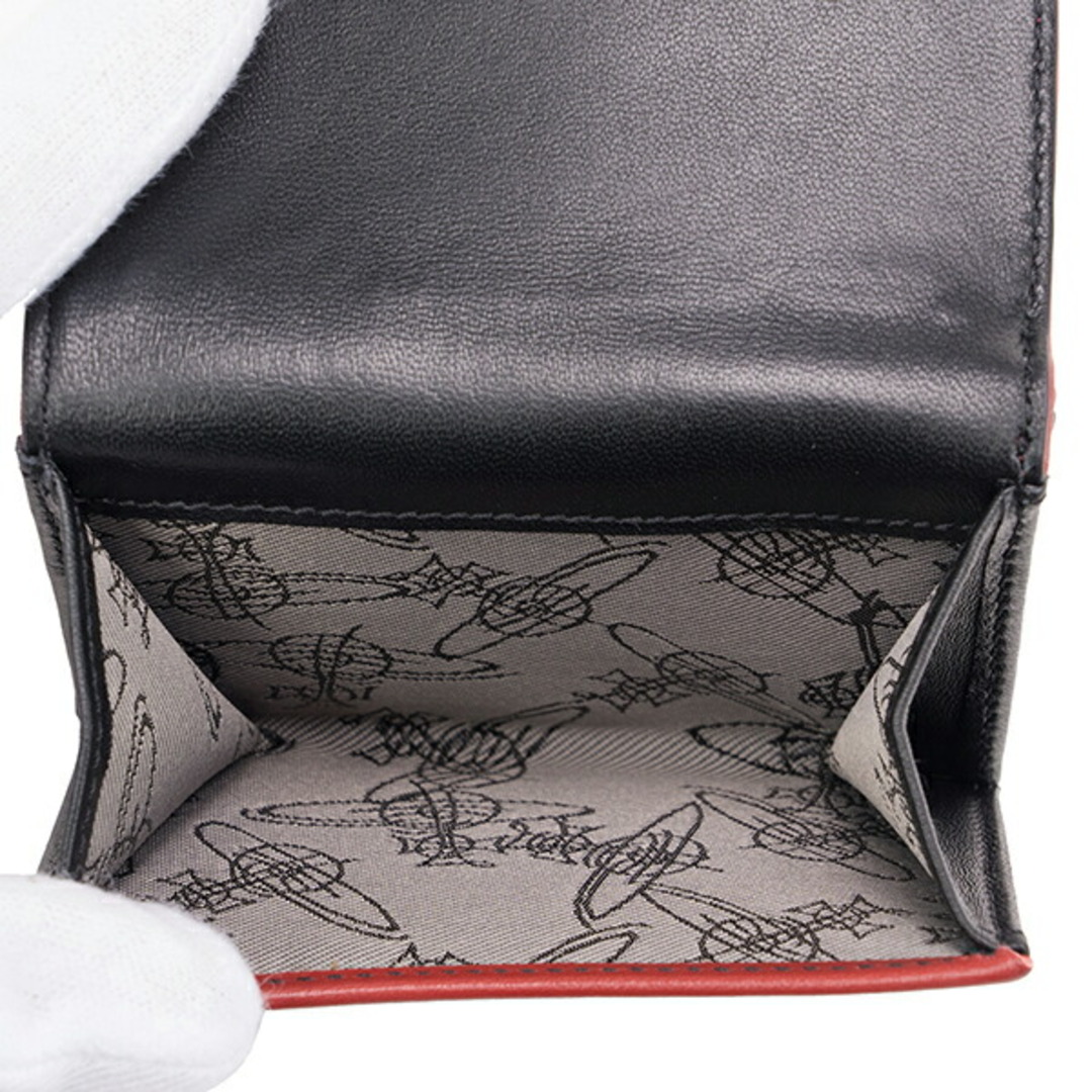 Vivienne Westwood(ヴィヴィアンウエストウッド)の新品 ヴィヴィアン ウエストウッド Vivienne Westwood 2つ折り財布 レッド レディースのファッション小物(財布)の商品写真