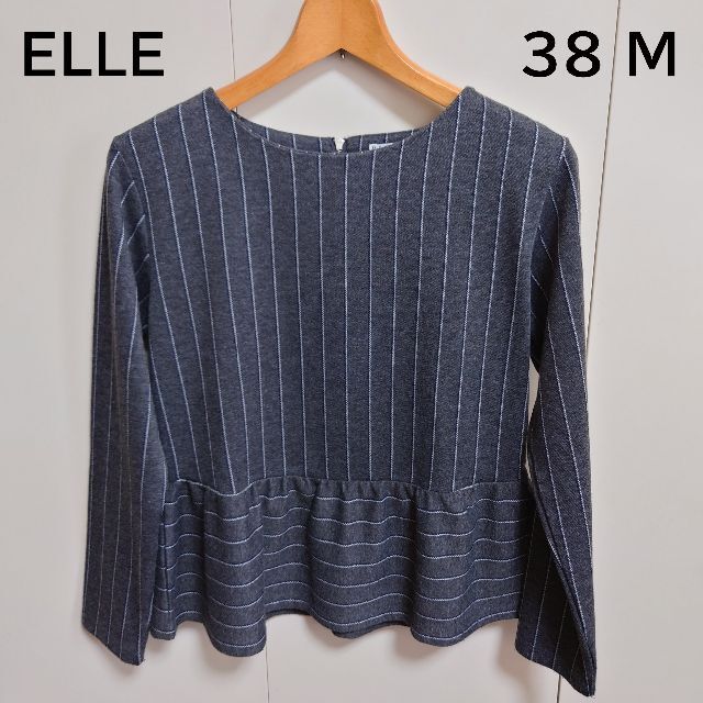 ELLE(エル)のELLE ペプラムニット　Mサイズ　秋冬 レディースのトップス(ニット/セーター)の商品写真