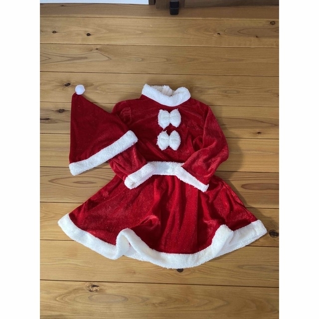 サンタコスプレ　クリスマス　キッズ　女の子　コスプレ キッズ/ベビー/マタニティのキッズ服女の子用(90cm~)(ワンピース)の商品写真