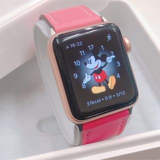 アップルウォッチ(Apple Watch)のApple Watch series3 Gold アップルウォッチ 38mm(その他)