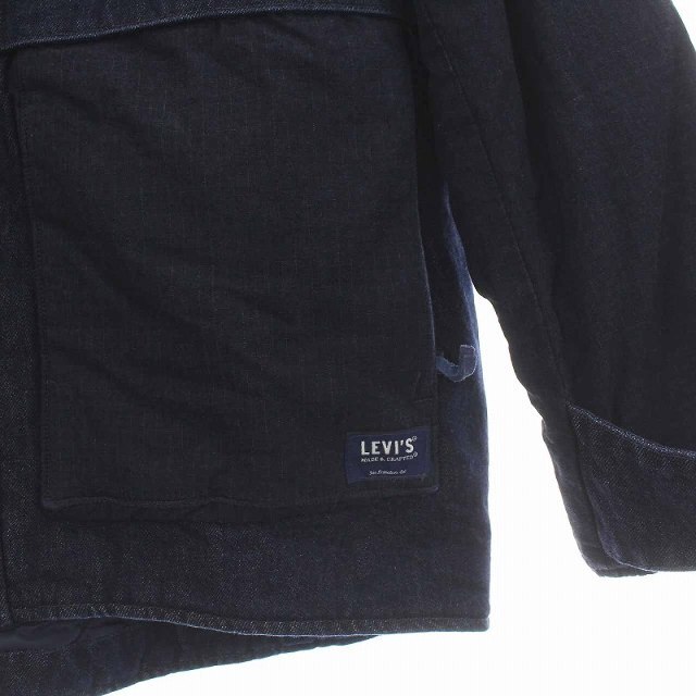 Levi's MADE & CRAFTED 中綿 ジャケット デニム L 紺