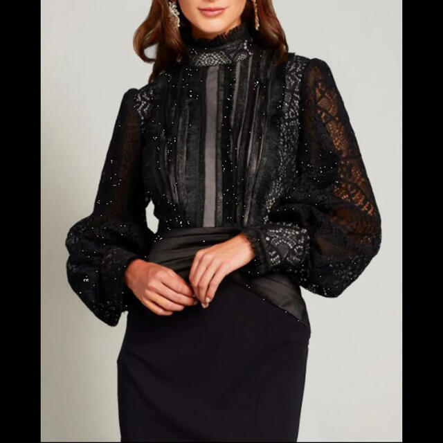 TADASHI SHOJI - TADASHI SHOJI 新品希少US8サイズ ブラックフォーマル