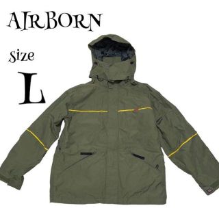 AIRBORN ☆ アシックス製 ジャケット カーキ スキーウェア スノボー