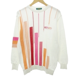 ケンゾー(KENZO)のケンゾー ゴルフ ヴィンテージ ニットカットソー セーター ロゴ 刺繍 総柄 1(ニット/セーター)