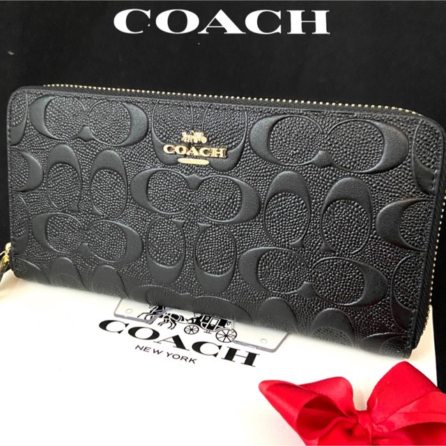 COACH(コーチ)の贈り物にも☆コーチ 財布 エンボスドシグネチャー メンズレディス メンズのファッション小物(長財布)の商品写真