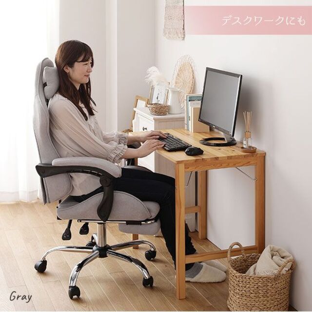 ゲーミングチェア オフィスチェア チェア イス パソコンチェア ベージュ 3