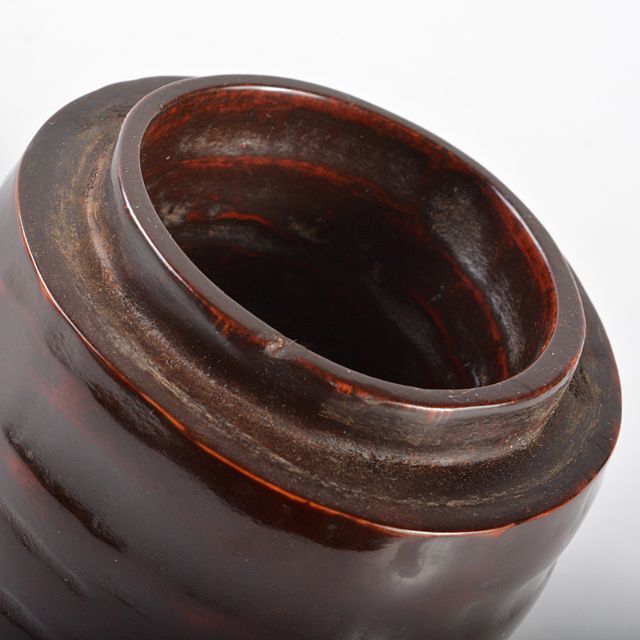小林流木工房 小林太平作 流木竹製 漆塗 椀 茶器 銘竹心 共箱 V