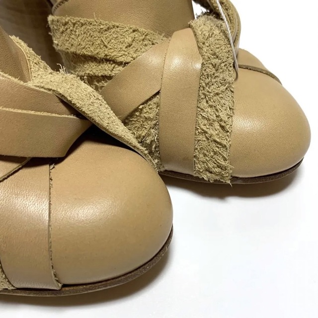 Maison Martin Margiela(マルタンマルジェラ)の☆未使用 メゾンマルジェラ レザー 編み込み ハイヒール パンプス イタリア製 レディースの靴/シューズ(ハイヒール/パンプス)の商品写真