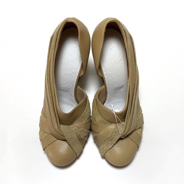 Maison Martin Margiela(マルタンマルジェラ)の☆未使用 メゾンマルジェラ レザー 編み込み ハイヒール パンプス イタリア製 レディースの靴/シューズ(ハイヒール/パンプス)の商品写真