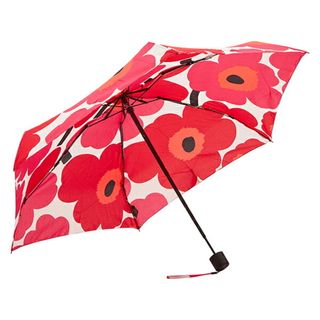 マリメッコ(marimekko)の新品 マリメッコ Marimekko 傘 ミニ マニュアル ウニッコ 折り畳み傘 ホワイト(傘)