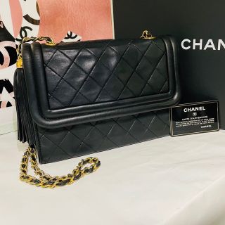 シャネル(CHANEL)の【正規品】美品！CHANEL シャネル マトラッセ タッセル チェーンショルダー(ショルダーバッグ)