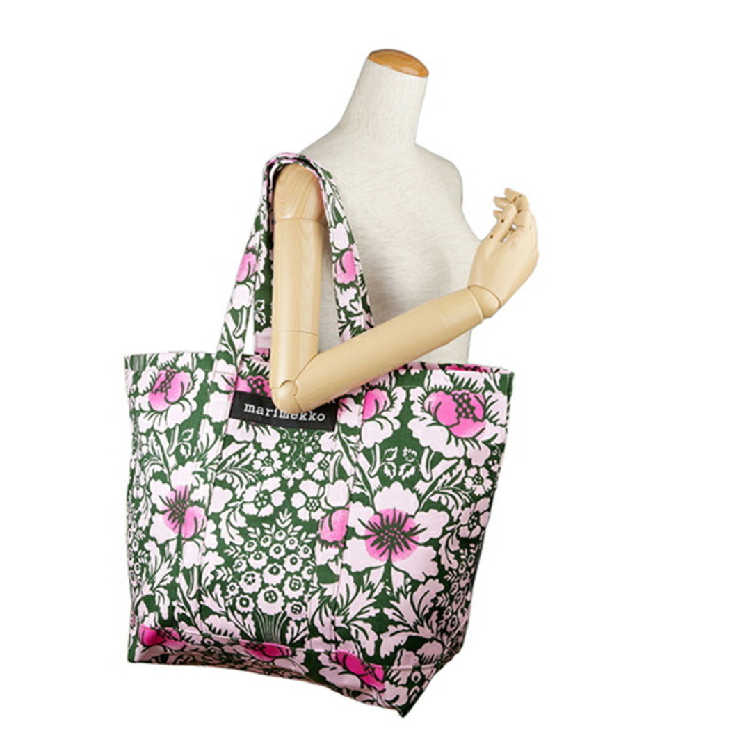 marimekko(マリメッコ)の新品 マリメッコ Marimekko トートバッグ ユハンヌス PERUSKASSI ダークグリーン レディースのバッグ(トートバッグ)の商品写真